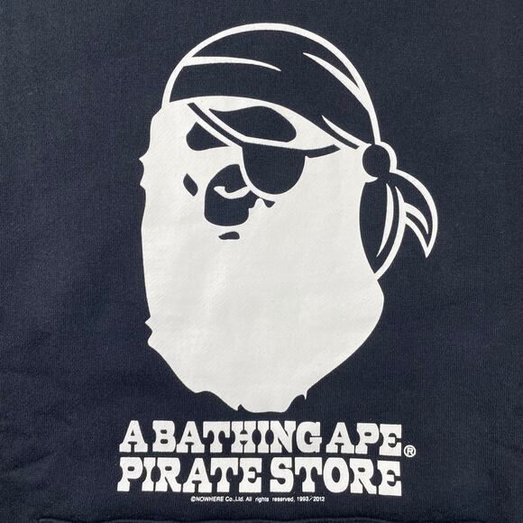 BAPE Pirate Store Logo Hoodie 2012 Size M - Picture 4 of 8